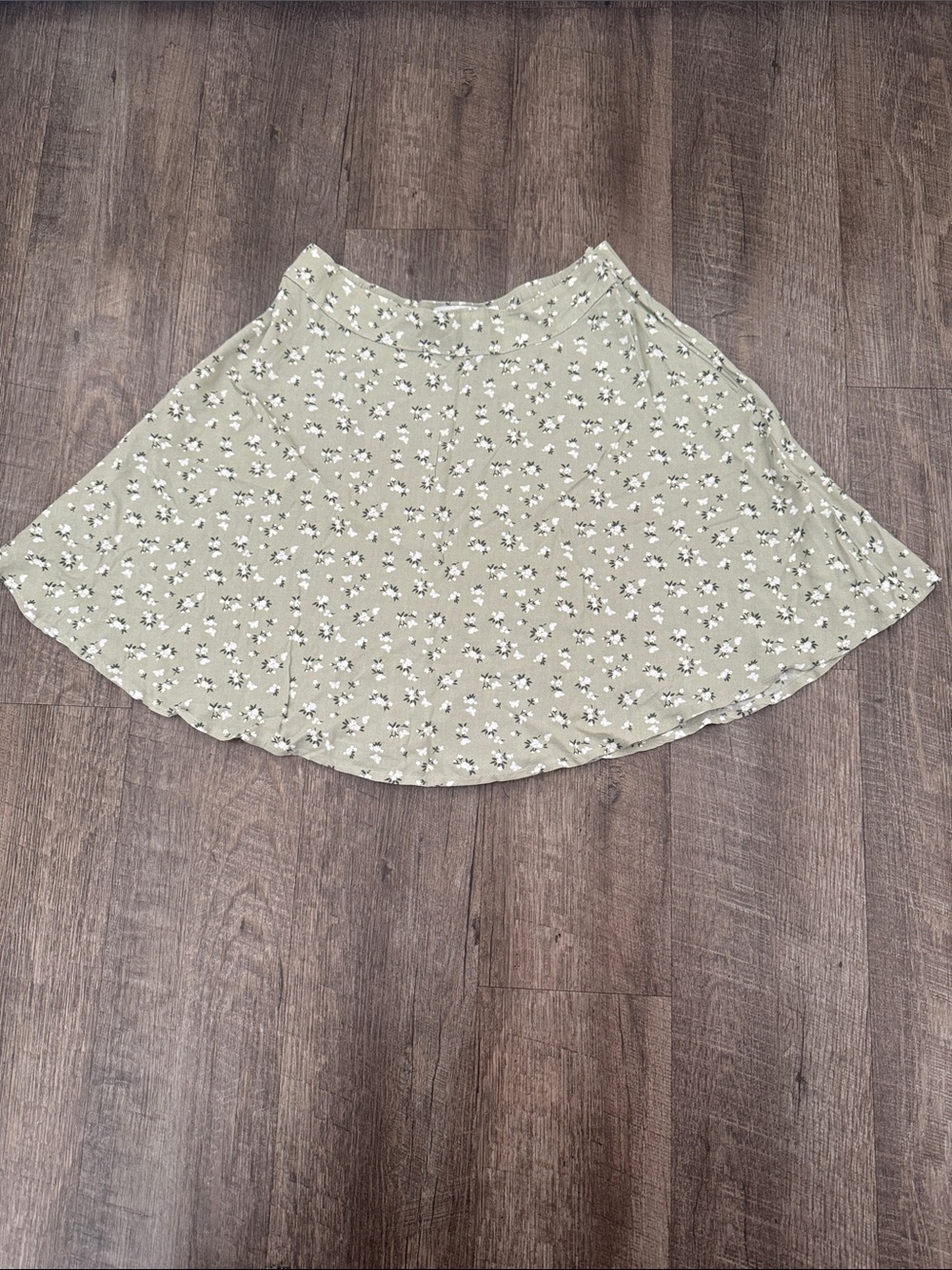 Hollister Sage Green Floral Skirt